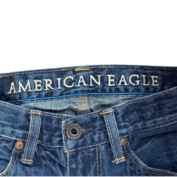 American Eagle Slim Straight Blue‎ Wash Denim Jeans Men's Size 28x30-Normcore - Picture 5 of 9